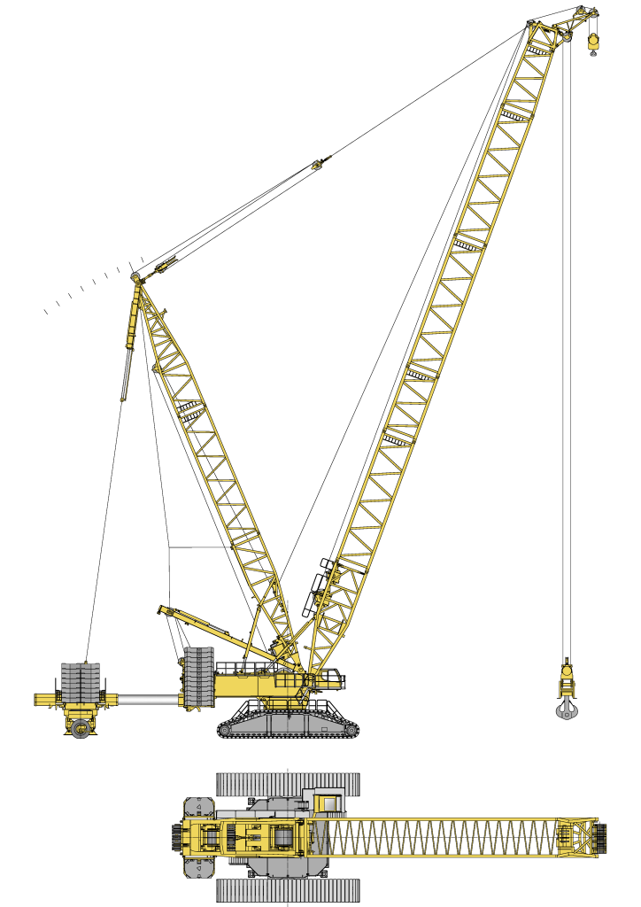 Liebherr LR 11000 Crawler Crane: 1,000 Ton Lifting Power