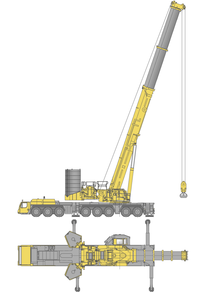 Liebherr LTM 1650-8.1 Mobile Crane: 700 Ton Lifting
