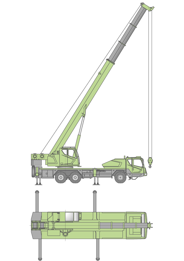 Zoomlion ZTC300V532 Mobile Crane: 30 Ton Max Load Capacity